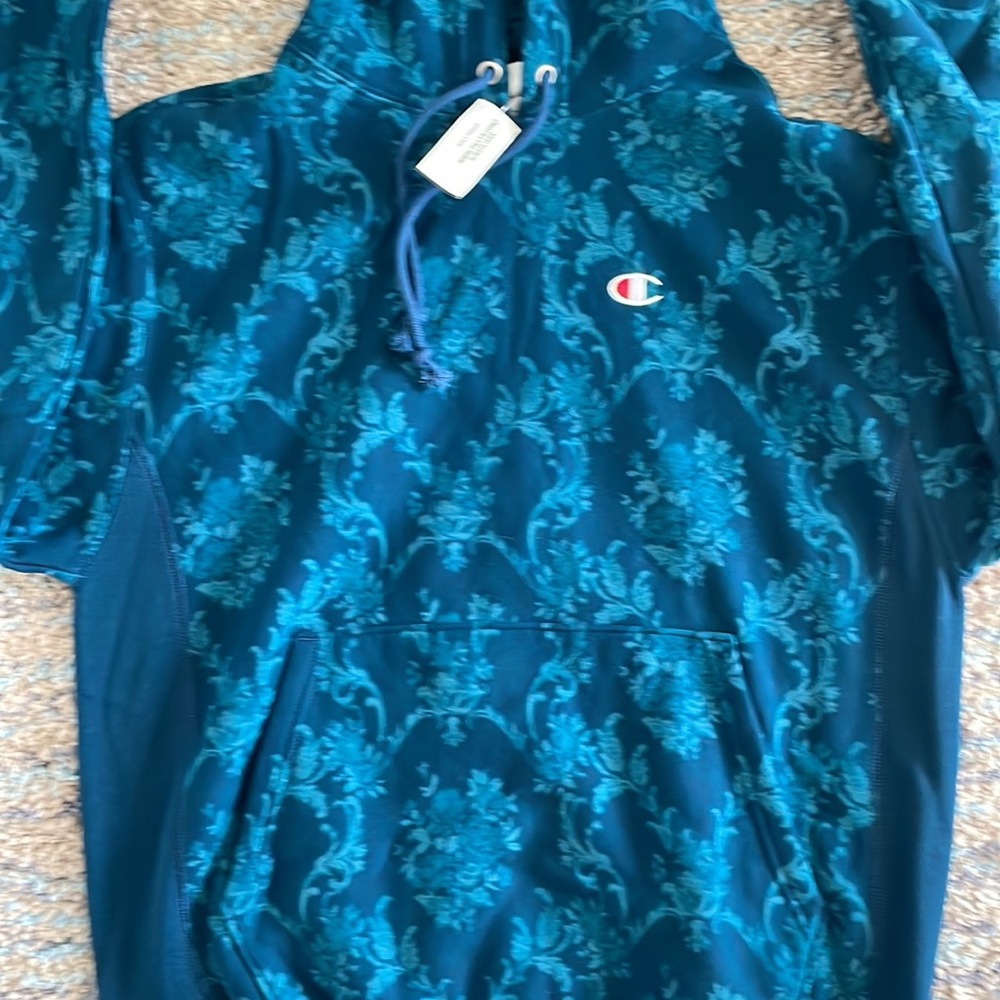 Champion Reverse Weave hoodie Sweater All over print size m - Picture 2 of 11